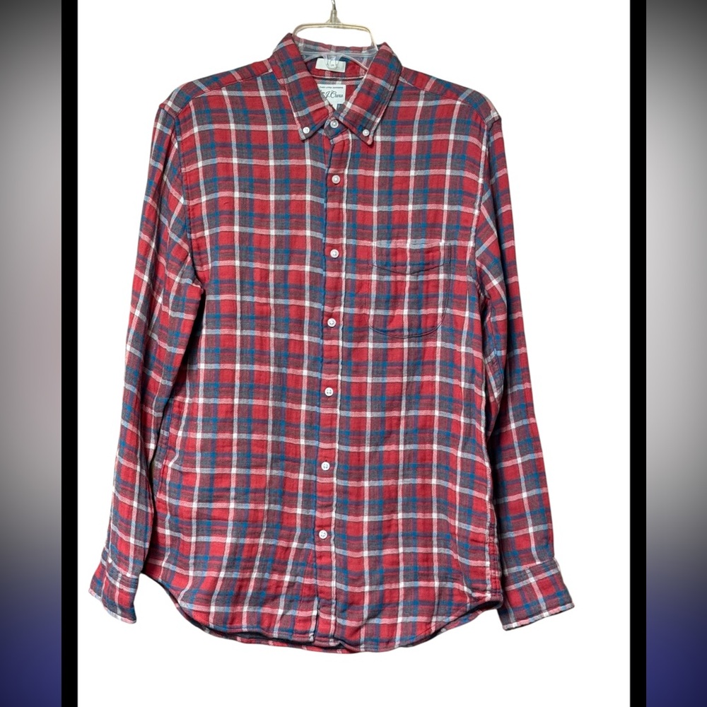 NWT J. Crew men’s Slim Fit Flannel Button Down Shirt SZ M